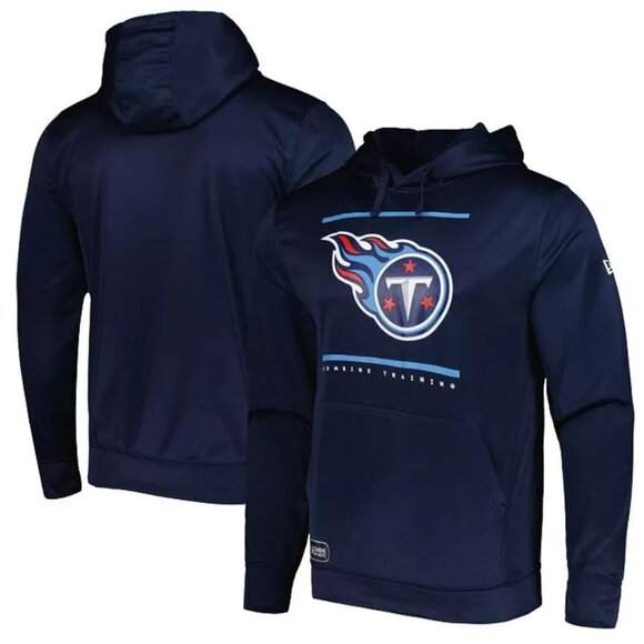 NFL Apparel New Era Tennessee Titans Navy Combine Training Hoodie - XXL - Picture 1 of 10